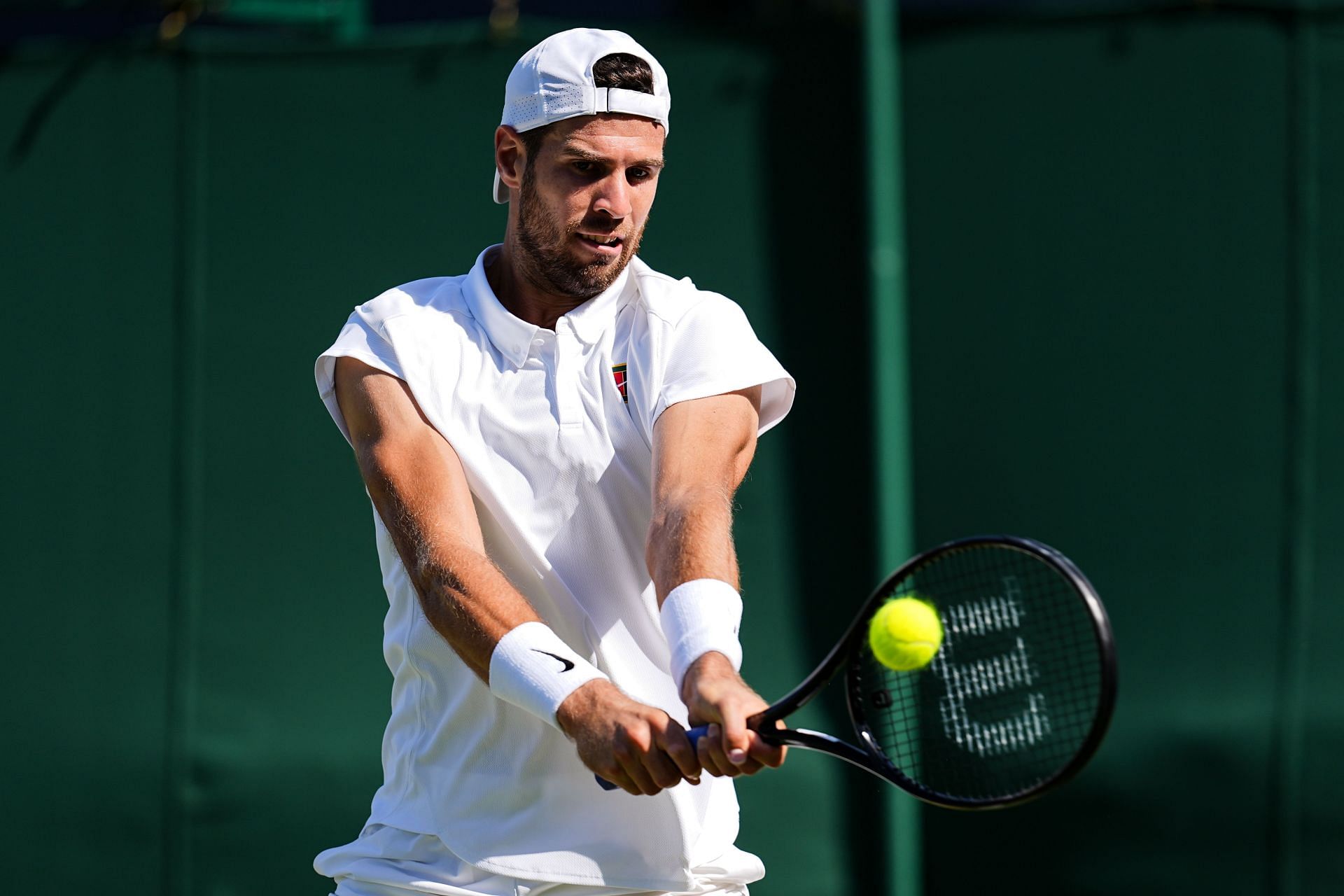 Karen Khachanov at Wimbledon 2025. (Photo: Getty)